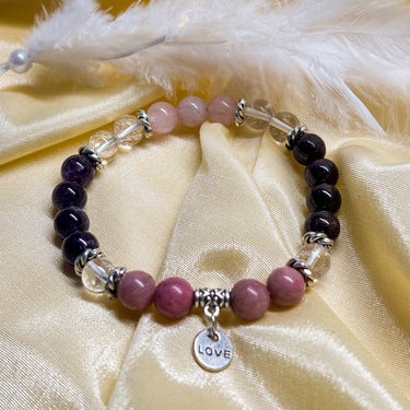 Love Crystal Bracelet with Charm