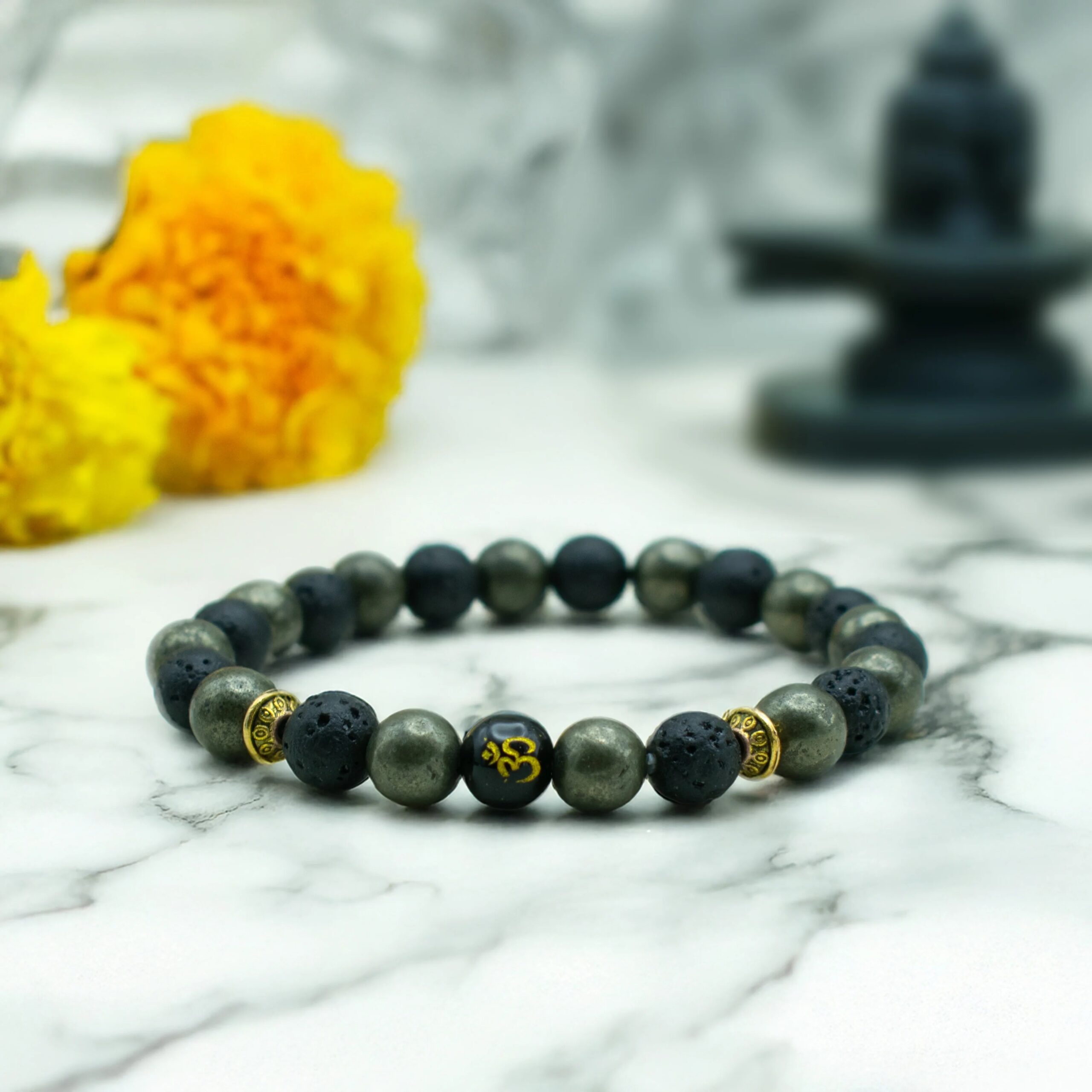 Wealth OM Pyrite Bracelet Wealth OM Pyrite Bracelet